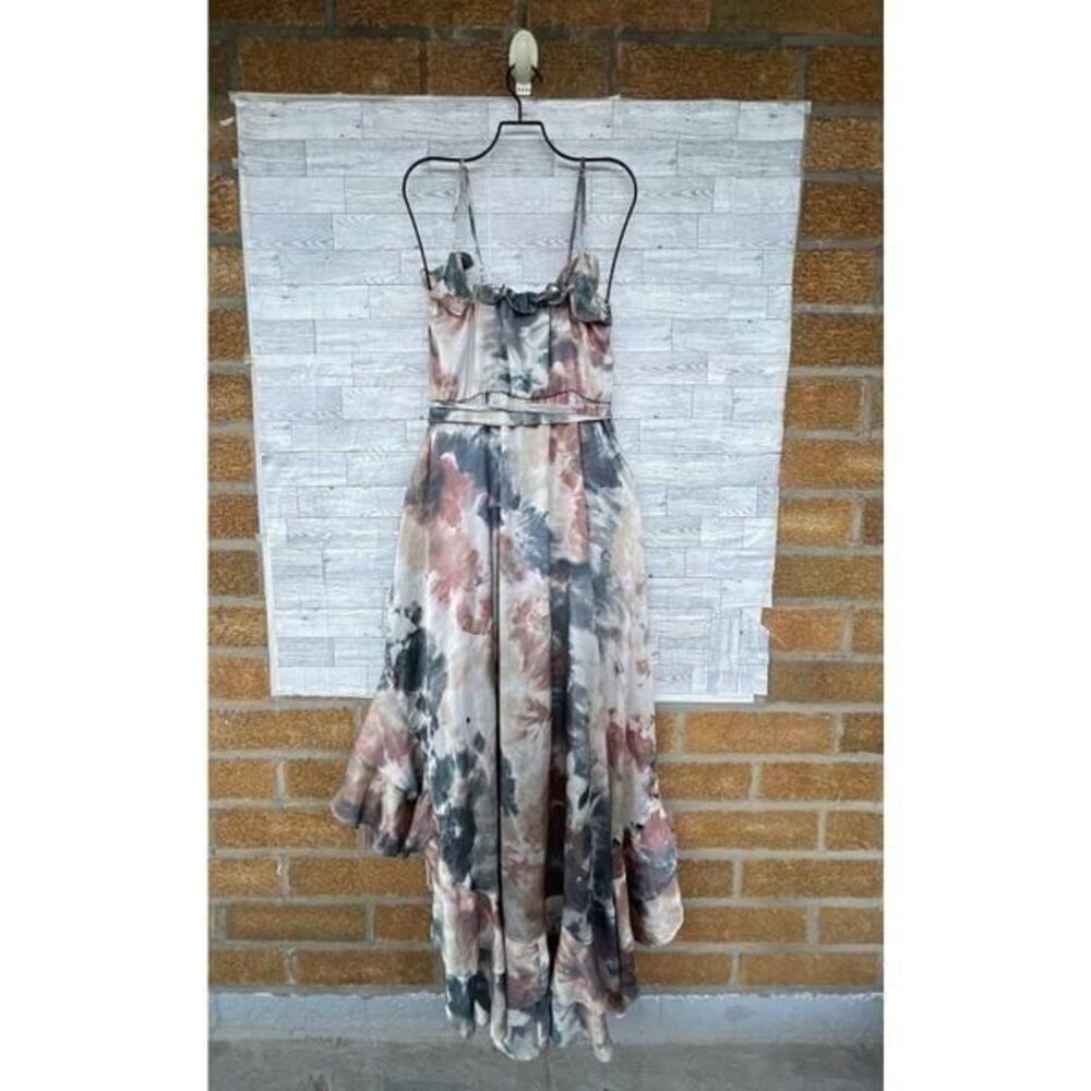 SUKISO WOMEN'S JULIET HIGH TO LOW DRESS EARTH TIE-DYE LARGE - Picture 10 of 12